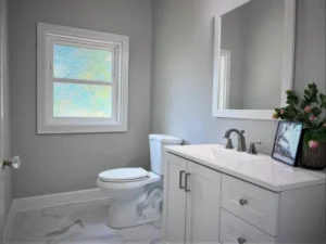Main level half bath